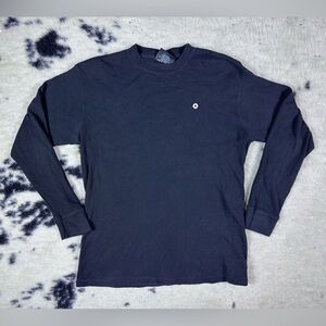 South Pole Men’s Y2K Black Long Sleeve Crewneck Thermal Shirt Size Large